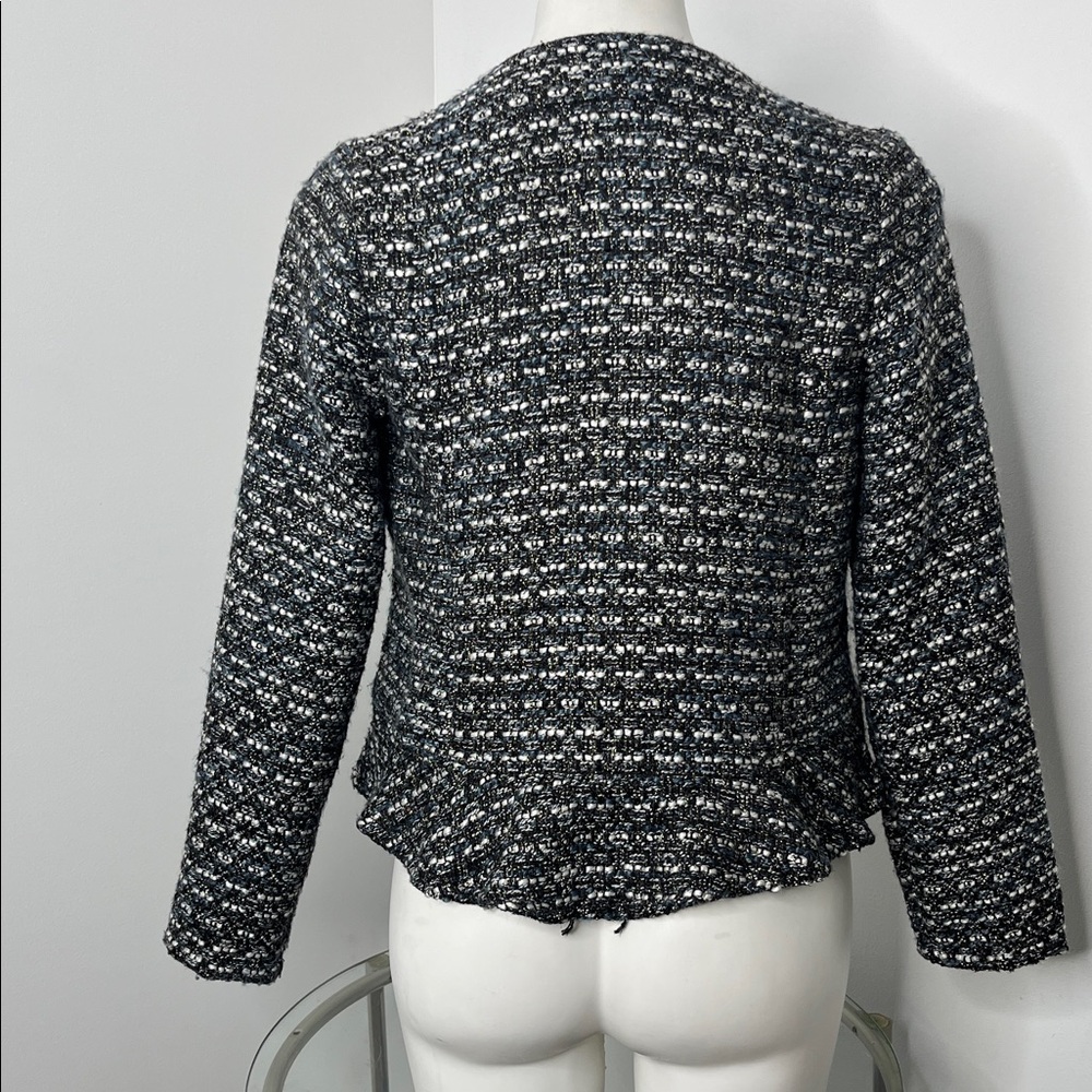ANTHROPOLOGIE DOLAN CHENILLE OPEN FRONT CARDIGAN JACKET - Picture 10 of 12